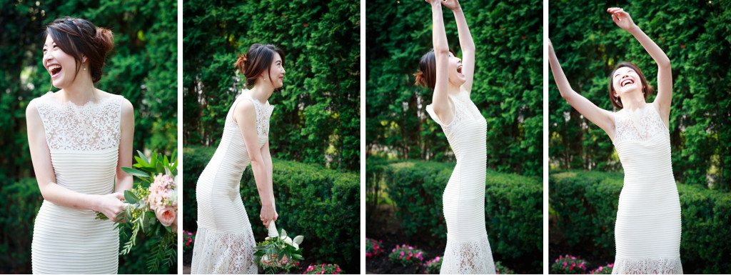 throwing the bouquet