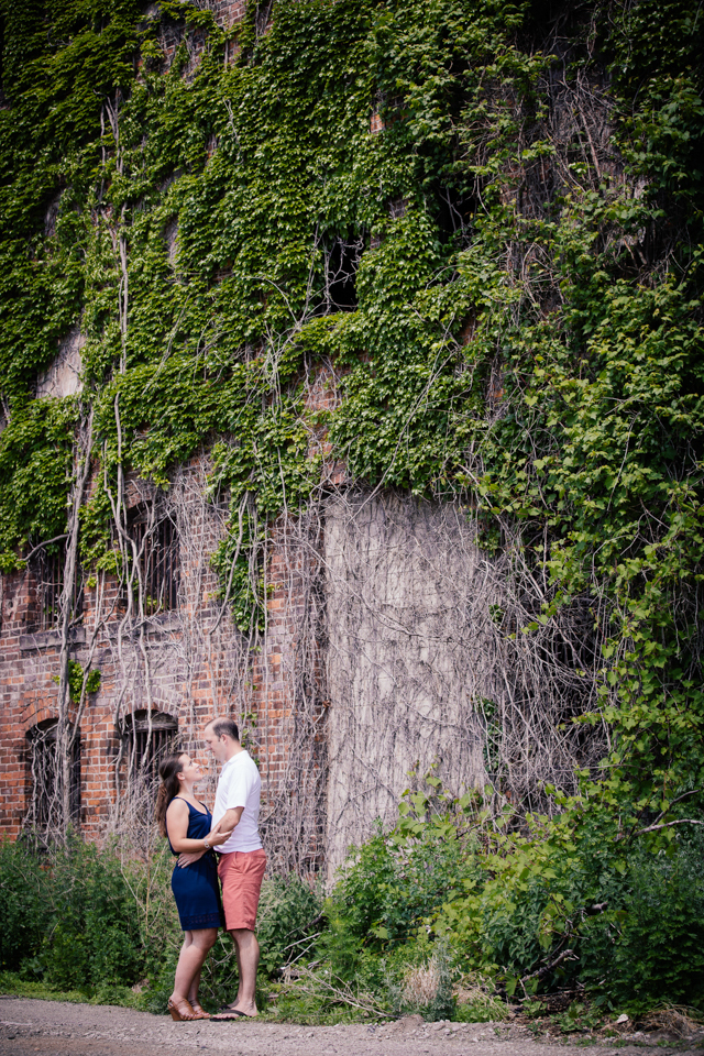 Detroit River engagement photo