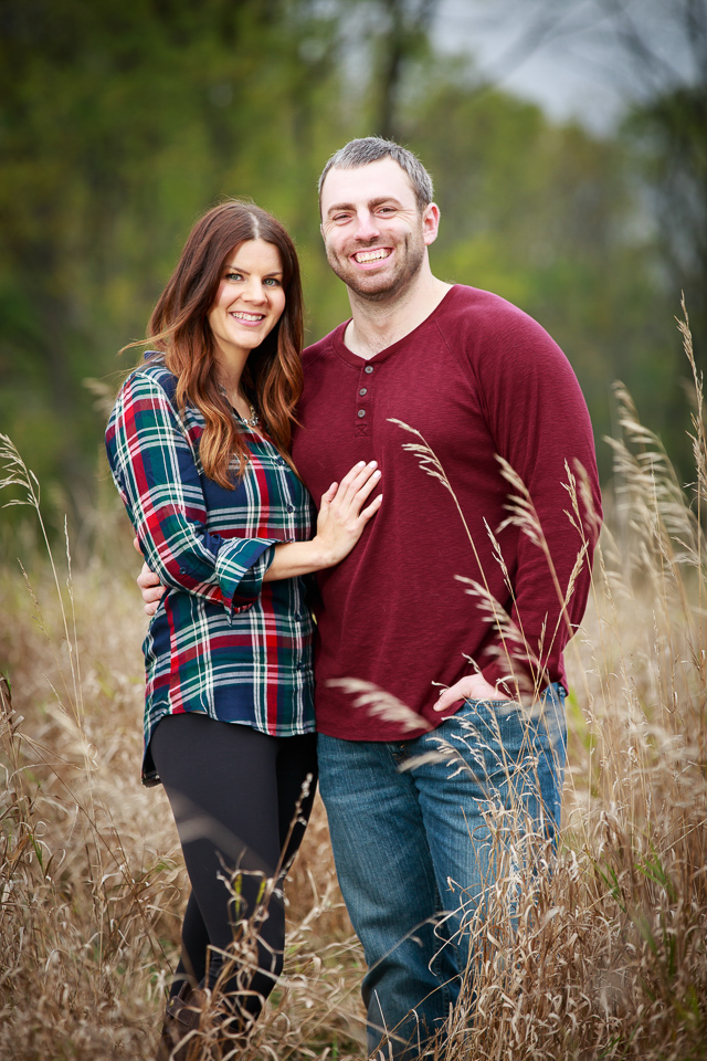 Maybury State Park outdoor fall engagement photos