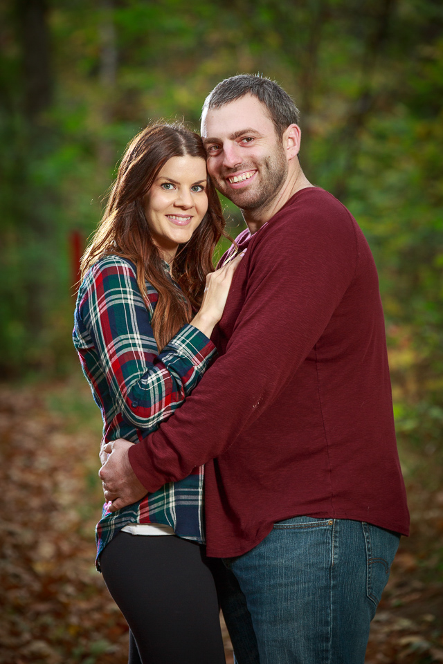 Maybury State Park outdoor fall engagement photos